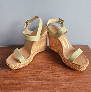 Kate Spade New York® Green/Seafoam Sandal Wedges